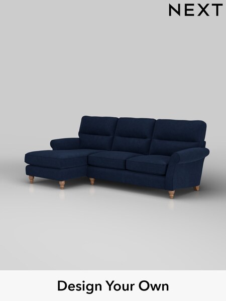 Luxe Chenille/Navy Blue Ashford Highback (W41754) | £2,175