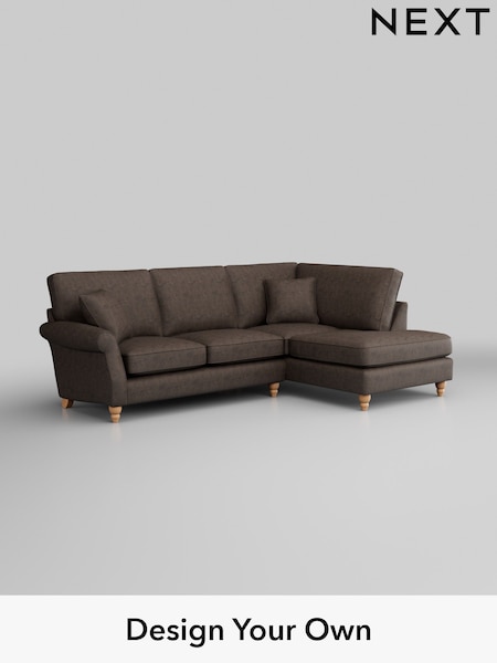 Monza Faux Leather Easy Clean/Peppercorn Brown Ashford (W41756) | £2,025