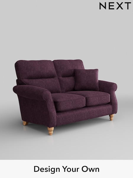 Plush Chenille/Dark Plum Purple Ashford Highback (W41761) | £1,225
