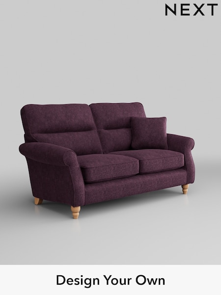Plush Chenille/Dark Plum Purple Ashford Highback (W41761) | £1,325