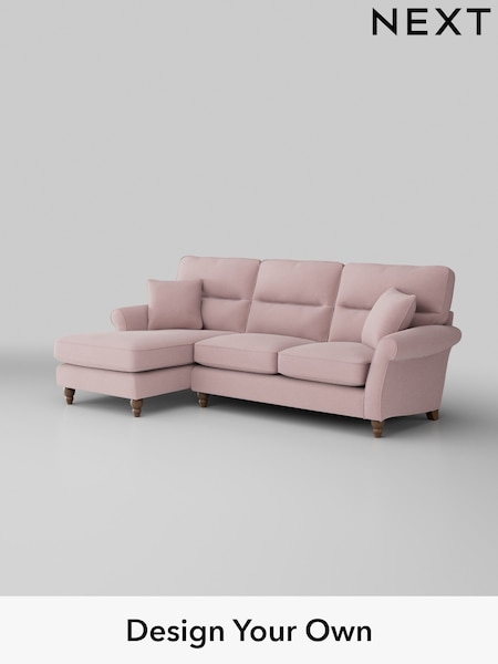 Natural Mix/Light Rose Pink Ashford Highback (W41762) | £2,175
