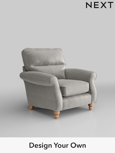 Plush Chenille/Light Grey Ashford Highback (W41765) | £925