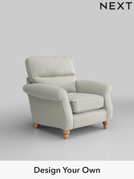Plush Chenille/Oyster Ashford Highback (W41776) | £925