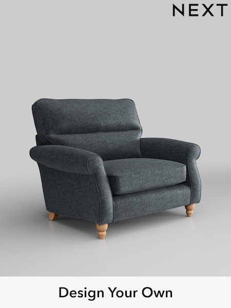 Plush Chenille/Slate Blue Ashford Highback (W41778) | £1,025