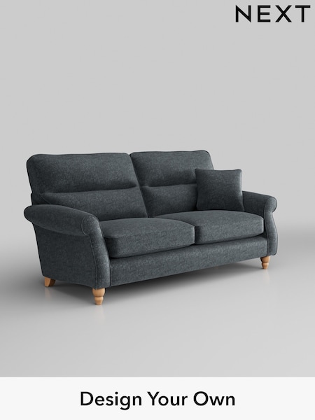Plush Chenille/Slate Blue Ashford Highback (W41778) | £1,425