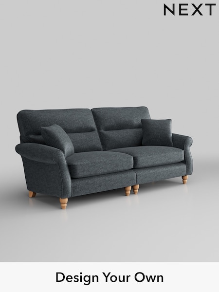 Plush Chenille/Slate Blue Ashford Highback (W41778) | £1,525