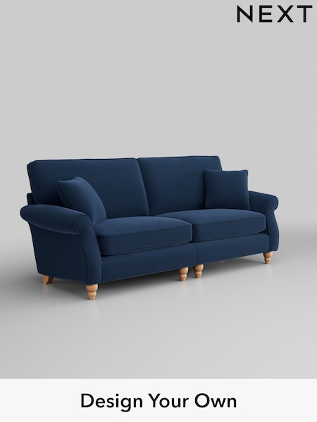 Plush Velvet Easy Clean/Airforce Blue Ashford (W41779) | £1,550