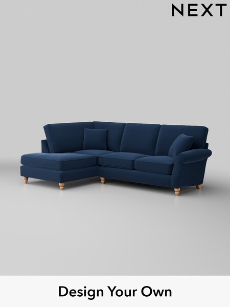 Plush Velvet Easy Clean/Airforce Blue Ashford (W41779) | £2,025