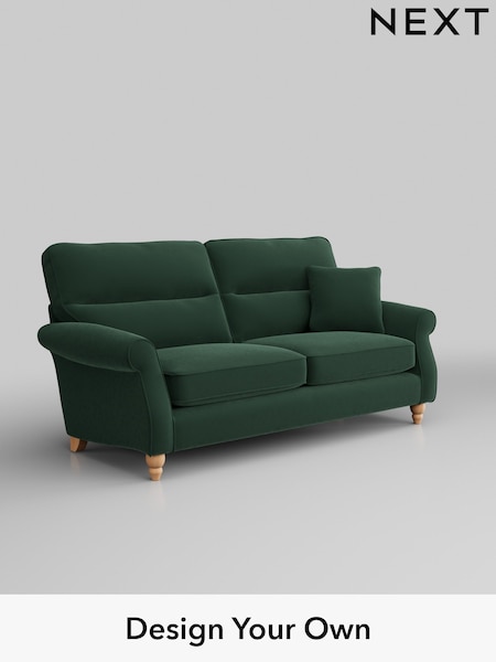Plush Velvet Easy Clean/Bottle Green Ashford Highback (W41780) | £1,425