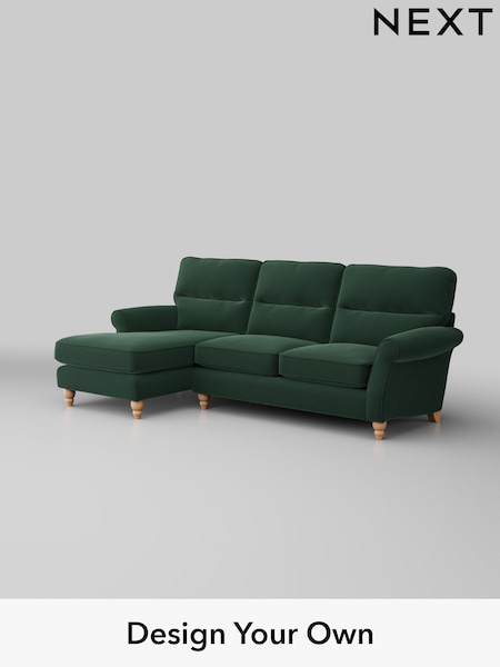 Plush Velvet Easy Clean/Bottle Green Ashford Highback (W41780) | £2,050