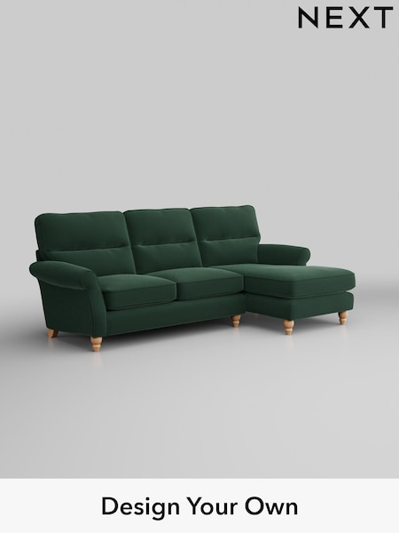 Plush Velvet Easy Clean/Bottle Green Ashford Highback (W41780) | £2,050