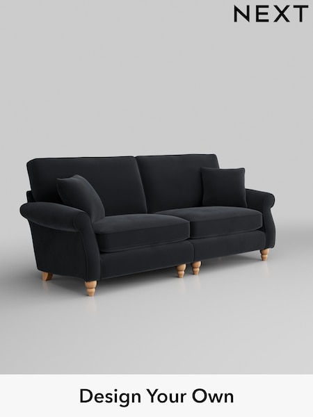 Plush Velvet Easy Clean/Charcoal Grey Ashford (W41781) | £1,550