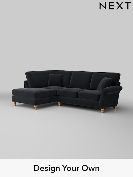 Plush Velvet Easy Clean/Charcoal Grey Ashford (W41781) | £2,025