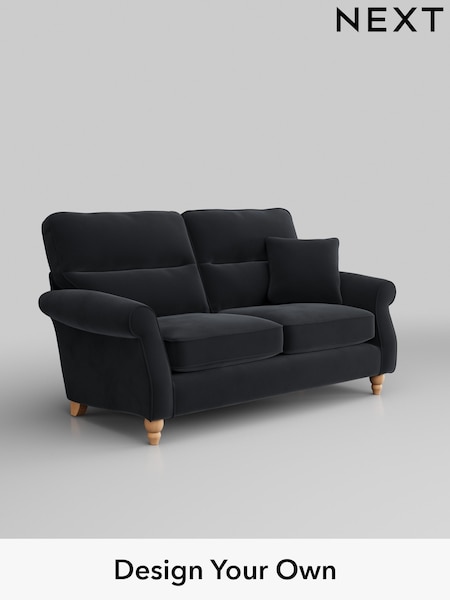 Plush Velvet Easy Clean/Charcoal Grey Ashford Highback (W41783) | £1,325