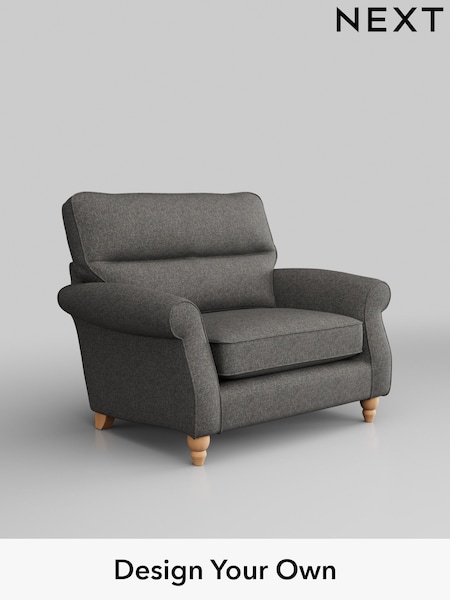 Tweedy Blend Easy Clean/Dark Grey Ashford Highback (W41788) | £925
