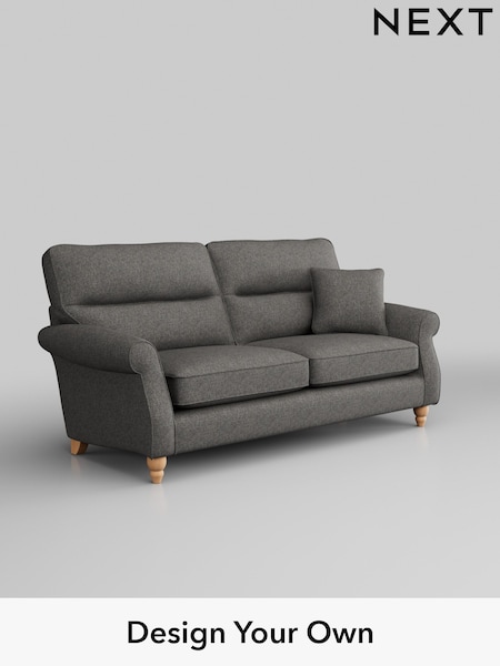 Tweedy Blend Easy Clean/Dark Grey Ashford Highback (W41788) | £1,325