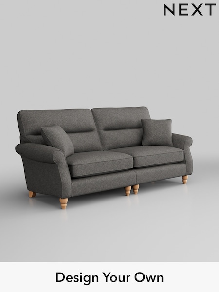 Tweedy Blend Easy Clean/Dark Grey Ashford Highback (W41788) | £1,425