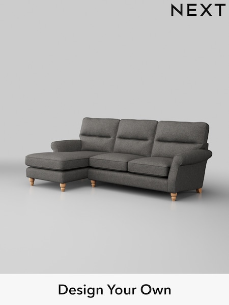 Tweedy Blend Easy Clean/Dark Grey Ashford Highback (W41788) | £1,925