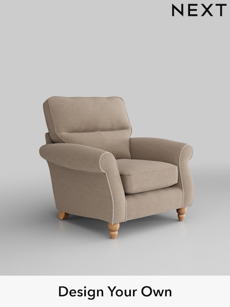 Tweedy Blend Easy Clean/Light Dove Natural Ashford Highback (W41798) | £825