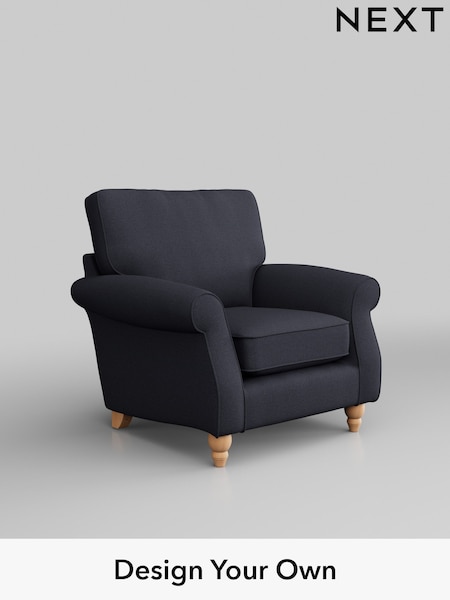 Tweedy Blend Easy Clean/Dark Slate Blue Ashford (W41801) | £775