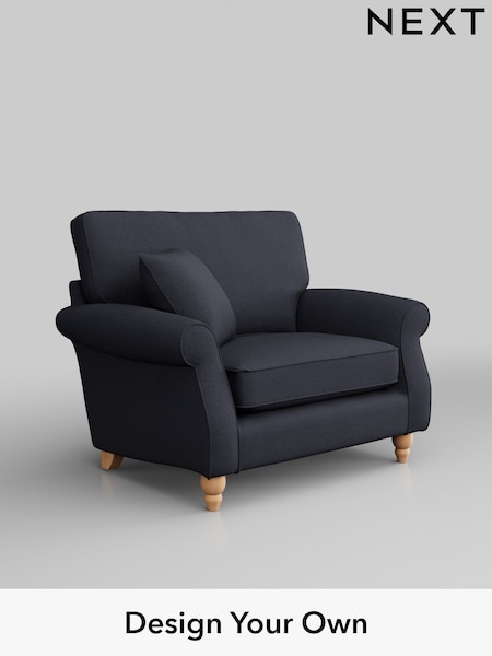 Tweedy Blend Easy Clean/Dark Slate Blue Ashford (W41801) | £875