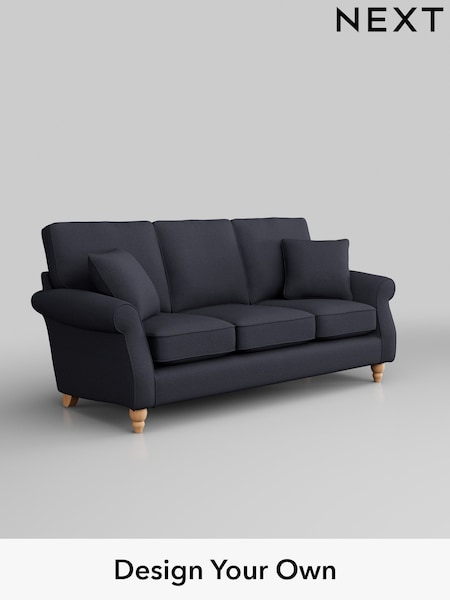 Tweedy Blend Easy Clean/Dark Slate Blue Ashford (W41801) | £1,275