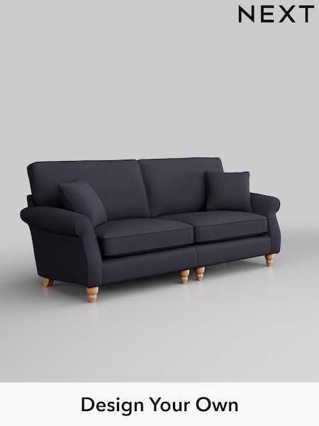 Tweedy Blend Easy Clean/Dark Slate Blue Ashford (W41801) | £1,425