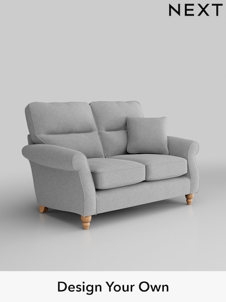 Tweedy Blend Easy Clean/Light Silver Grey Ashford Highback (W41805) | £1,125