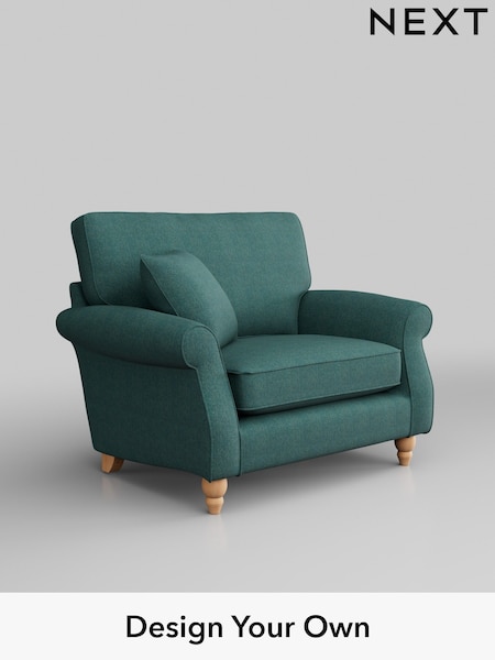 Tweedy Chenille/Dark Teal Green Ashford (W41813) | £875
