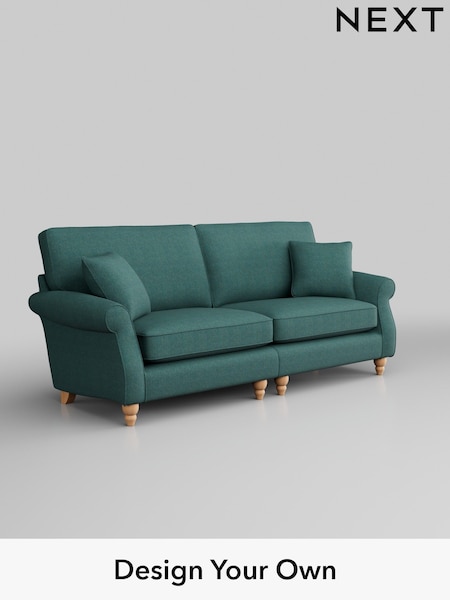 Tweedy Chenille/Dark Teal Green Ashford (W41813) | £1,425