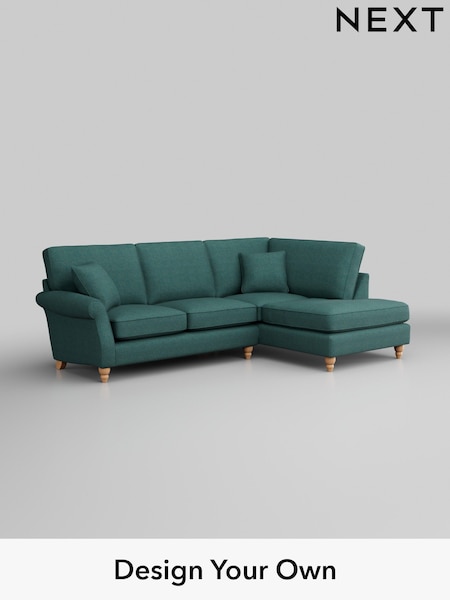 Tweedy Chenille/Dark Teal Green Ashford (W41813) | £1,925