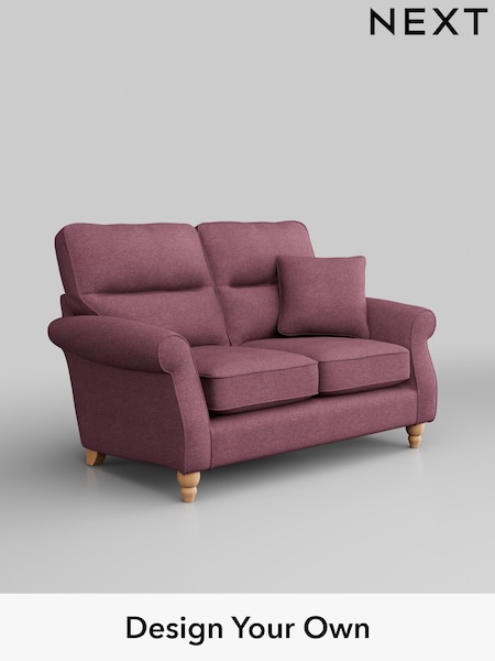 Tweedy Blend Easy Clean/Mid Mulberry Purple Ashford Highback (W41814) | £1,125