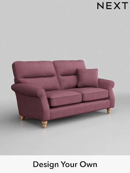 Tweedy Blend Easy Clean/Mid Mulberry Purple Ashford Highback (W41814) | £1,225