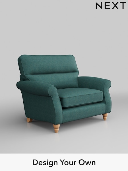 Tweedy Chenille/Dark Teal Green Ashford Highback (W41815) | £925