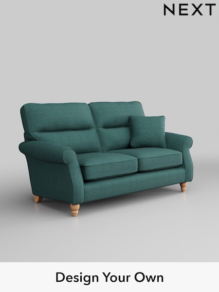 Tweedy Chenille/Dark Teal Green Ashford Highback (W41815) | £1,225