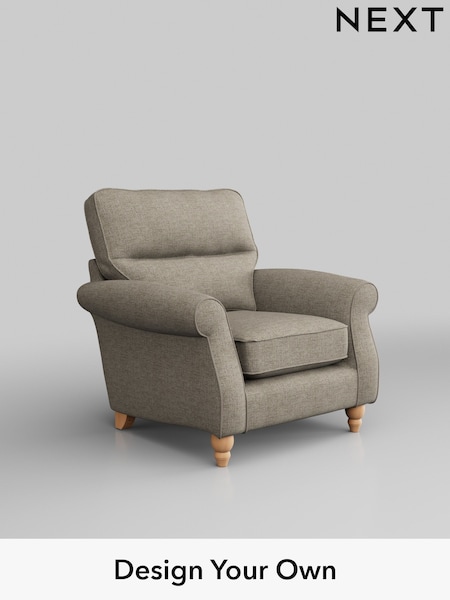 Woven Chenille Easy Clean/Mid Natural Ashford Highback (W41825) | £925