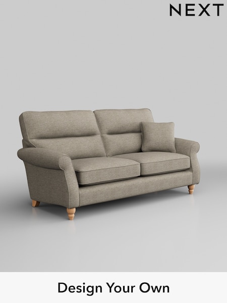 Woven Chenille Easy Clean/Mid Natural Ashford Highback (W41825) | £1,425