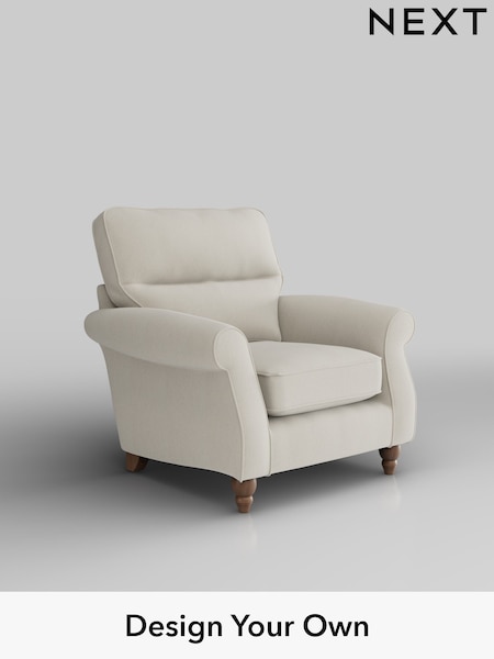 Relaxed Linen Look/Oyster Ashford Highback (W41838) | £925