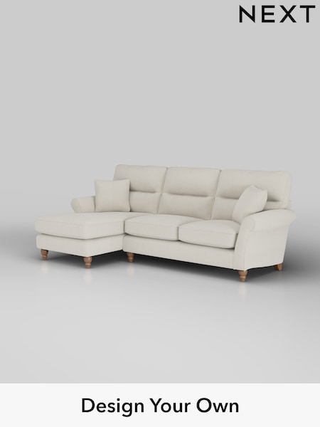 Relaxed Linen Look/Oyster Ashford Highback (W41838) | £2,050