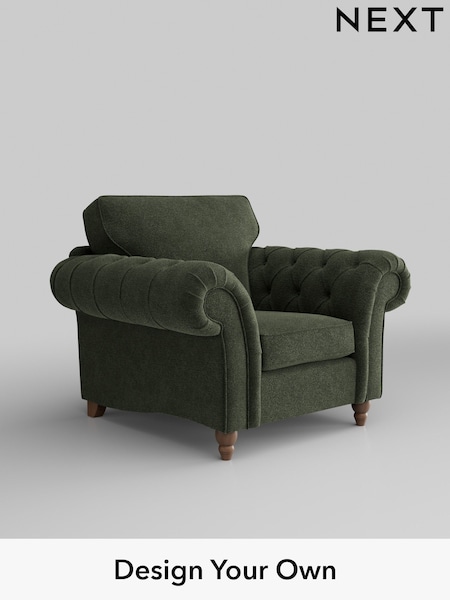 Boucle Chenille/Dark Moss Green Gosford Highback Ii Deep Sit (W41848) | £1,075