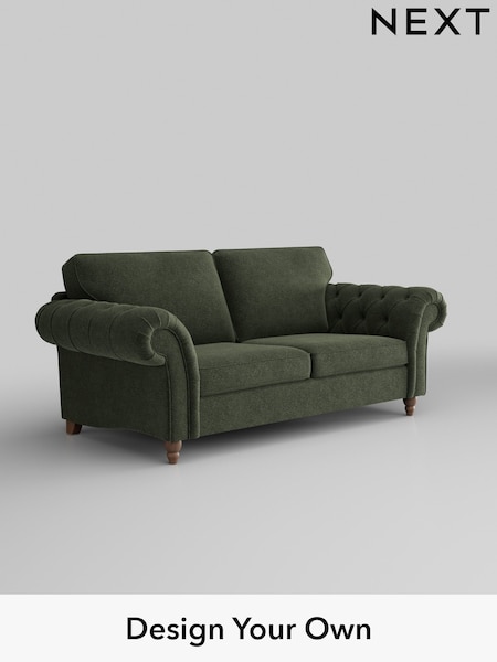 Boucle Chenille/Dark Moss Green Gosford Highback Ii Deep Sit (W41848) | £1,625