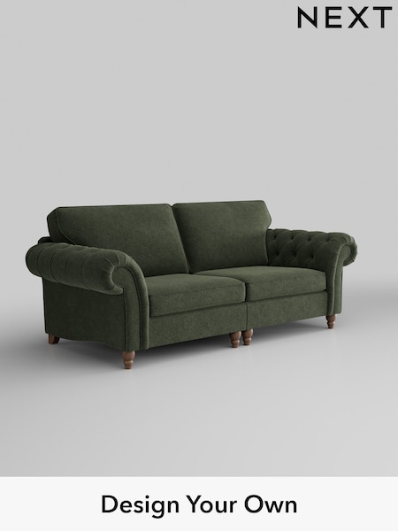 Boucle Chenille/Dark Moss Green Gosford Highback Ii Deep Sit (W41848) | £1,725