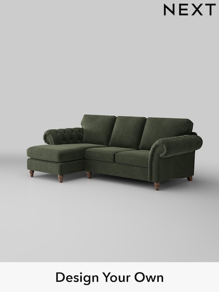 Boucle Chenille/Dark Moss Green Gosford Highback Ii Deep Sit (W41848) | £2,525