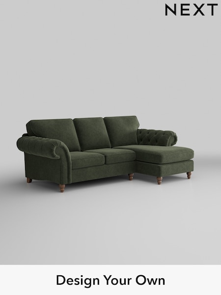 Boucle Chenille/Dark Moss Green Gosford Highback Ii Deep Sit (W41848) | £2,525