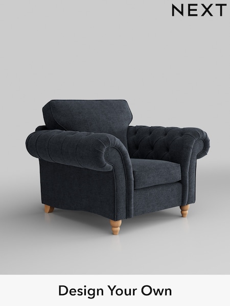 Boucle Chenille/Dark Slate Blue Gosford Highback Ii Deep Sit (W41849) | £1,075