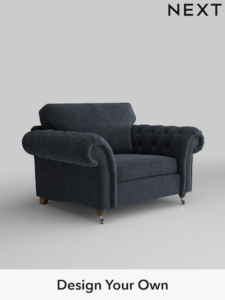 Boucle Chenille/Dark Slate Blue Gosford Highback Ii Deep Sit (W41849) | £1,175