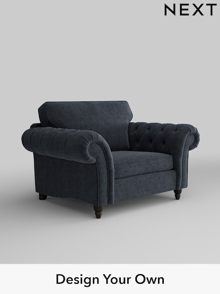 Boucle Chenille/Dark Slate Blue Gosford Highback Ii Deep Sit (W41849) | £1,175