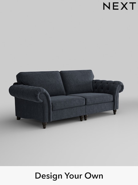 Boucle Chenille/Dark Slate Blue Gosford Highback Ii Deep Sit (W41849) | £1,725