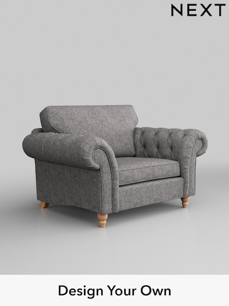 Chunky Boucle Easy Clean/Light Grey Gosford Highback Ii Deep Sit (W41856) | £1,175