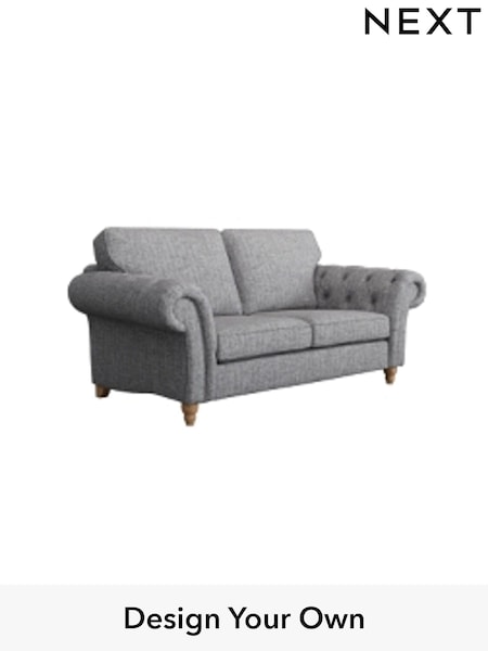 Chunky Boucle Easy Clean/Light Grey Gosford Highback Ii Deep Sit (W41856) | £1,525